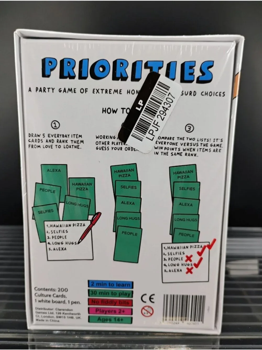 Priorities Party Game Of Absurd Choices For Ages 14+